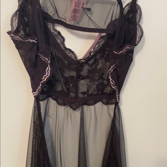 Lingerie black teddy with thong - Picture 5 of 6